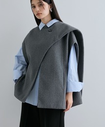 VIS | マフラーみたいに巻けるポンチョベスト(ポンチョ)