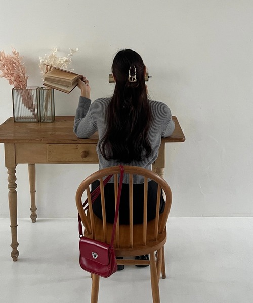 by your closet(バイユアークローゼット)の「ハート ポイント ショルダーバッグ(ショルダーバッグ・レディース・レッド・FREE)」の22枚目の写真