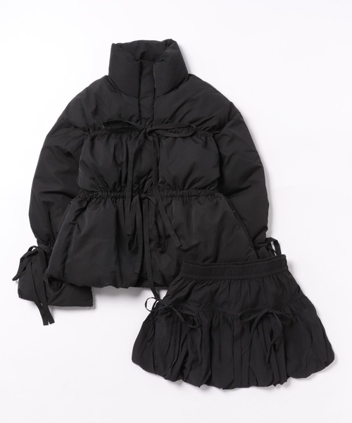 merrylatte(メリーラテ)の「リボン袖ダウン&バルーンスカート2点セット(ダウンジャケット/コート・レディース・B/A・FREE)」の17枚目の写真