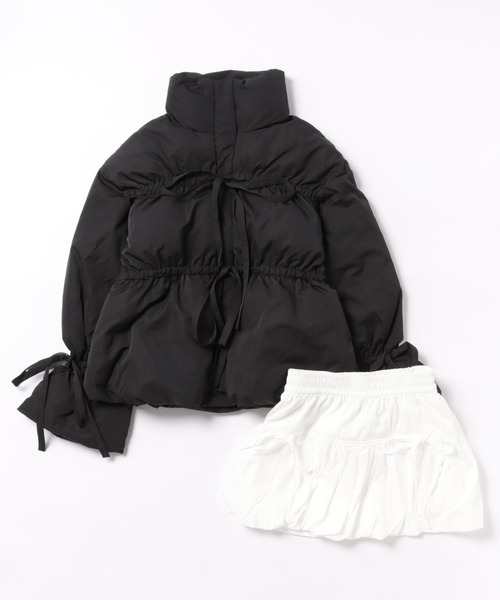 merrylatte(メリーラテ)の「リボン袖ダウン&バルーンスカート2点セット(ダウンジャケット/コート・レディース・B/A・FREE)」の16枚目の写真