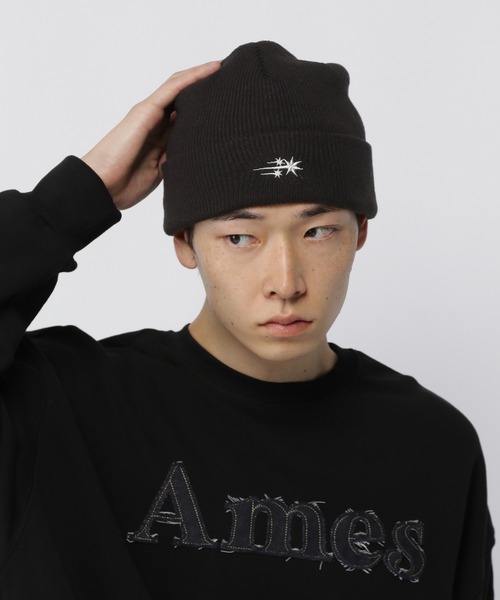 UNISEX】niceghostclub／3スターロゴビーニー（ニットキャップ