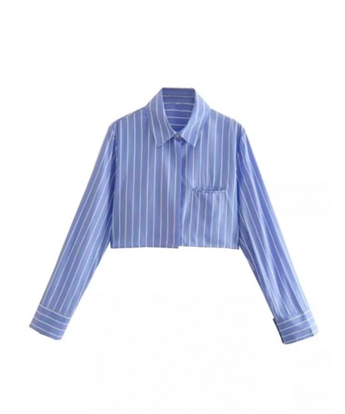 Stripe Short Shirts ストライプショートシャツ Stripe Short Shirt / ショート丈ストライプシャツ（シャツ
