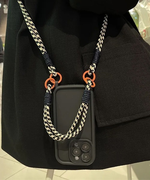 Fun & Daily（ファンアンドデイリー）の「Twin Cord iPhone Case ショルダーストラップアイフォンケース iPhone14 / 15 / 16 / 17 / Plus Pro ProMax Air（スマホケース/カバー・レディース・ブラック/グリーン/ピンク/ホワイト/ベージュ・iPhone 14 Pro/iPhone 14 Pro Max/iPhone 15/iPhone 15 Pro/iPhone 15 Pro Max/iPhone 14/iPhone 16/iPhone 16 Pro/iPhone 16 Pro Max/iPhone 16 Plus/iPhone 15 Plus/iPhone 14 Plus/iPhone 17 Pro/iPhone Air/iPhone 17/iPhone 17 Pro Max）」の14枚目の写真