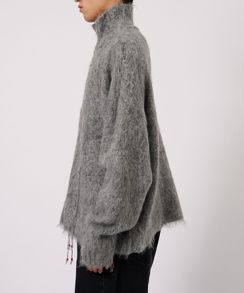 FACCIES/ファッチーズ】SHAGGY DRIVERS KNIT JACKET（ニット/セーター