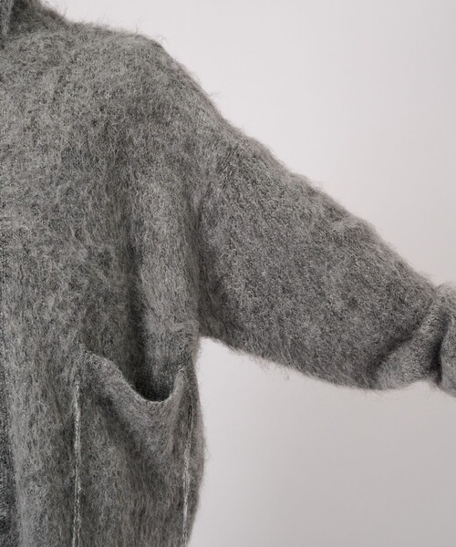 FACCIES（ファチーズ）の「【FACCIES/ファッチーズ】SHAGGY DRIVERS KNIT JACKET（ニット/セーター・メンズ・ブラック/グレー・2/1）」の20枚目の写真