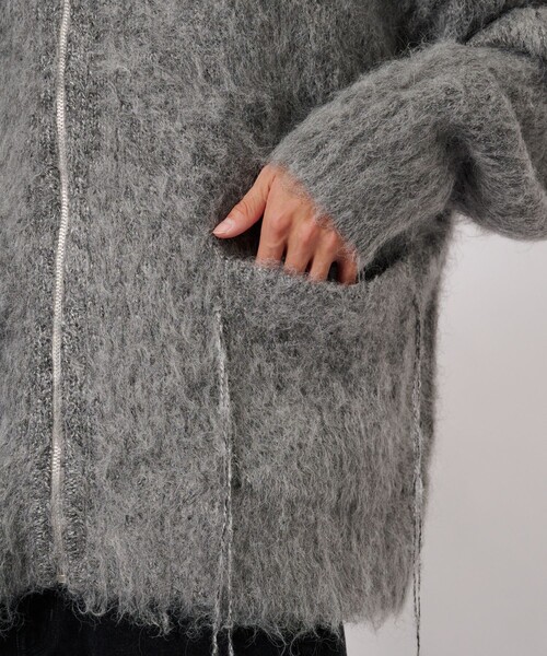 FACCIES -【SHAGGY DS KNIT JACKET】 FACCIES/ファッチーズ】SHAGGY DRIVERS KNIT JACKET（ニット/セーター