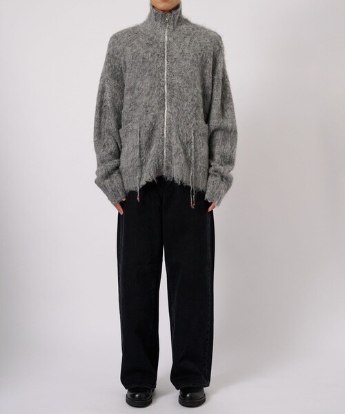 FACCIES -【SHAGGY DS KNIT JACKET】 FACCIES/ファッチーズ】SHAGGY DRIVERS KNIT JACKET（ニット/セーター