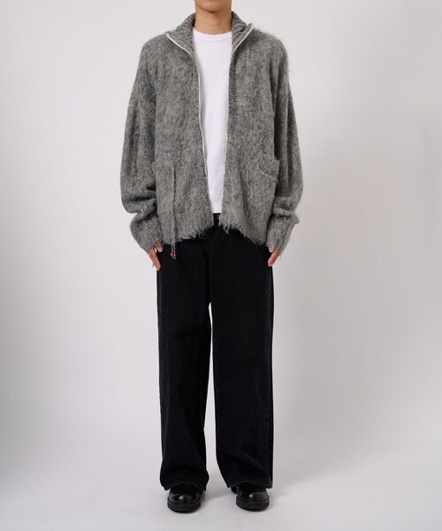 FACCIES -【SHAGGY DS KNIT JACKET】 FACCIES/ファッチーズ】SHAGGY DRIVERS KNIT JACKET（ニット/セーター