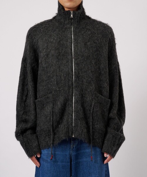 FACCIES -【SHAGGY DS KNIT JACKET】 FACCIES/ファッチーズ】SHAGGY DRIVERS KNIT JACKET（ニット/セーター