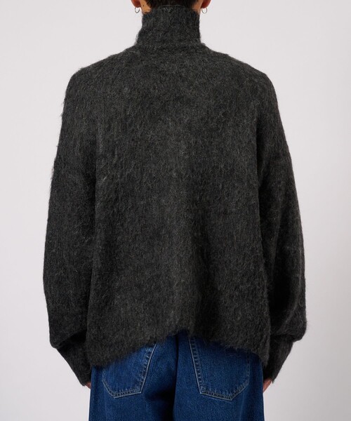 FACCIES（ファチーズ）の「【FACCIES/ファッチーズ】SHAGGY DRIVERS KNIT JACKET（ニット/セーター・メンズ・ブラック/グレー・2/1）」の18枚目の写真