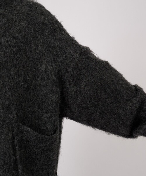FACCIES（ファチーズ）の「【FACCIES/ファッチーズ】SHAGGY DRIVERS KNIT JACKET（ニット/セーター・メンズ・ブラック/グレー・2/1）」の9枚目の写真