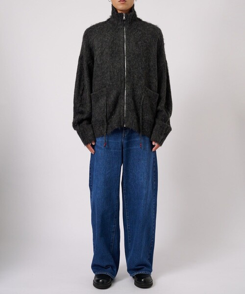 FACCIES/ファッチーズ】SHAGGY DRIVERS KNIT JACKET（ニット/セーター