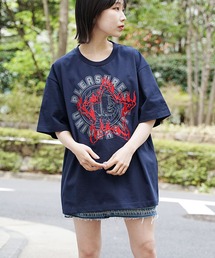 PLEASURES 半袖 シャツ 刺繍 サイズL よいどれ スーベニア 刺繍 半袖シャツ オープンカラーボタン