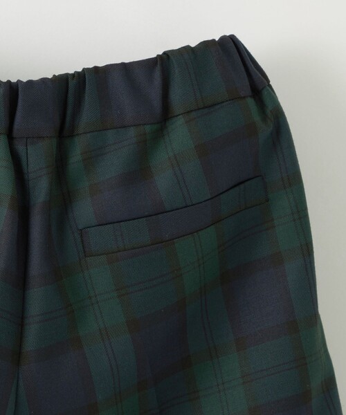 green label relaxing（グリーンレーベルリラクシング）の「TRW ブラックウォッチ ショートパンツ / キッズ 110cm-130cm（スーツパンツ・キッズ・ダークグリーン・110cm/120cm/130cm）」の6枚目の写真