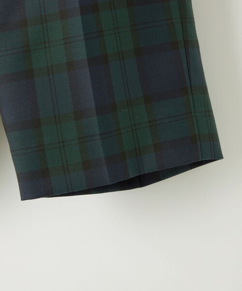green label relaxing（グリーンレーベルリラクシング）の「TRW ブラックウォッチ ショートパンツ / キッズ 110cm-130cm（スーツパンツ・キッズ・ダークグリーン・110cm/120cm/130cm）」の14枚目の写真