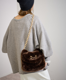 FRAMeWORK | A POINT/アポワン chain strap ecofurバッグ(ハンドバッグ)