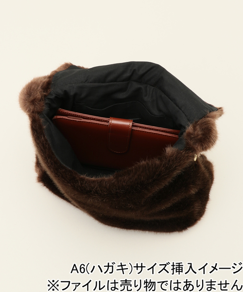 FRAMeWORK(フレームワーク)の「A POINT/アポワン chain strap ecofurバッグ(ハンドバッグ・レディース・ブラウン・FREE)」の13枚目の写真