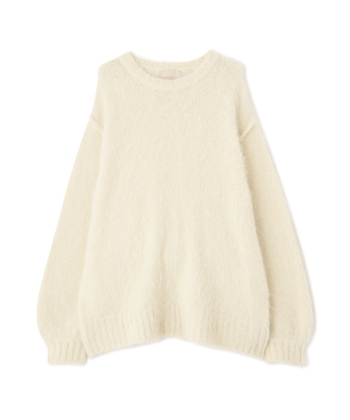 FREE'S MART（フリーズマート）の「◇ウール混シャギークルーネックニット（ニット/セーター・レディース・ホワイト/グレー/ベージュ/グリーン/ピンク・FREE）」の6枚目の写真