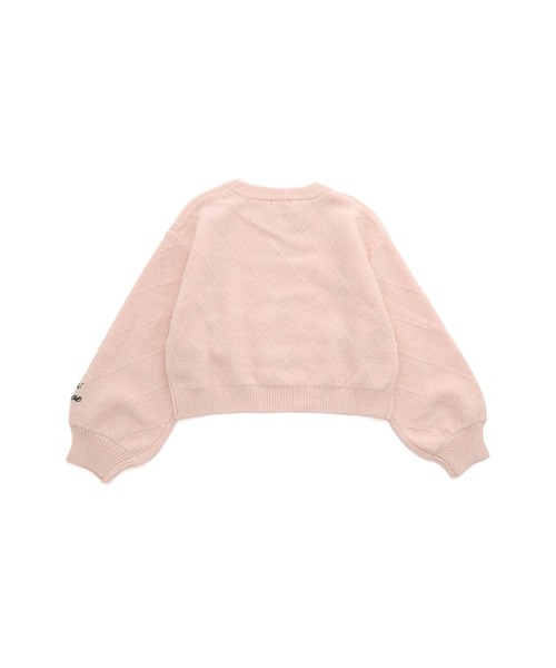 JENNI love（ジェニィラブ）の「【ウォッシャブル】ダイヤ柄リボン付きニット（ニット/セーター・キッズ・ピンク/ラベンダー/オフホワイト・130cm/140cm/150cm/160cm）」の21枚目の写真