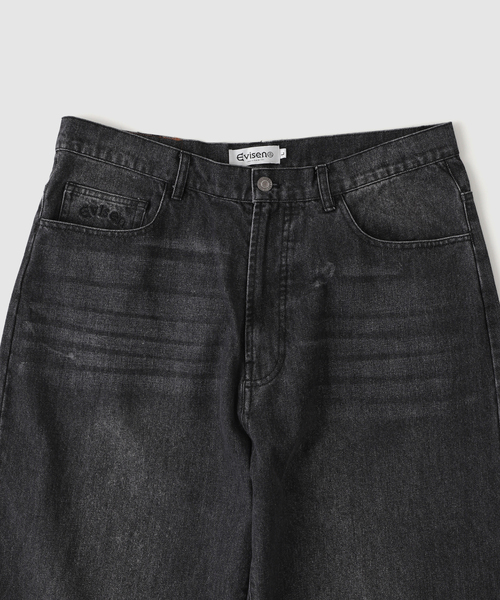 Evisen ブラックパンツ Evisen Skateboards パンツ スラックス 【EVISEN / エビセン