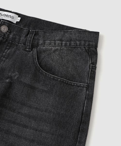 Evisen Skateboards（エビセンスケートボード）の「Evisen skateboards NEW STANDARD DENIM 24（デニムパンツ・メンズ・ブラック・LARGE/MEDIUM）」の8枚目の写真