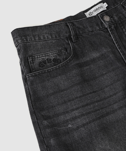 Evisen Skateboards（エビセンスケートボード）の「Evisen skateboards NEW STANDARD DENIM 24（デニムパンツ・メンズ・ブラック・LARGE/MEDIUM）」の2枚目の写真