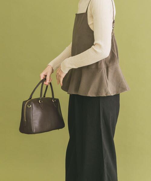 ITEMS URBANRESEARCH(アイテムズ アーバンリサーチ)の「ペプラムキャミオールインワン(ワンピース・レディース・チャコールグレー/カーキ・FREE)」の1枚目の写真