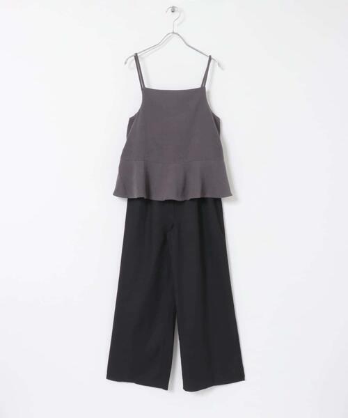 ITEMS URBANRESEARCH(アイテムズ アーバンリサーチ)の「ペプラムキャミオールインワン(ワンピース・レディース・チャコールグレー/カーキ・FREE)」の20枚目の写真
