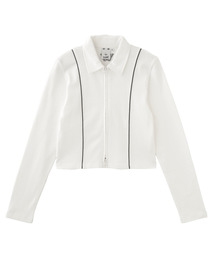 X-girl | ONE POINT BUTTERFLY ZIP UP TOP(Tシャツ/カットソー)