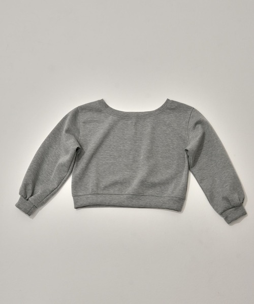 Nu(ニュー)の「【Nu】オフショルスウェット(Tシャツ/カットソー・レディース・ブラック/オフホワイト/ライトグレー・ONE SIZE)」の18枚目の写真