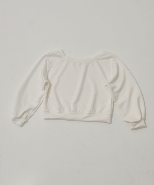 Nu(ニュー)の「【Nu】オフショルスウェット(Tシャツ/カットソー・レディース・ブラック/オフホワイト/ライトグレー・ONE SIZE)」の22枚目の写真