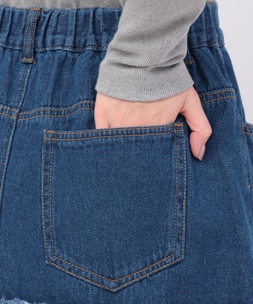 チチカカ(チチカカ)の「デニムカットオフ切替スカート(スカート・レディース・ブラック/ライトブルー/インディゴブルー・FREE)」の17枚目の写真