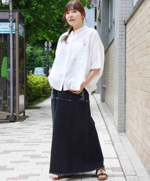 チチカカ(チチカカ)の「デニムカットオフ切替スカート(スカート・レディース・ブラック/ライトブルー/インディゴブルー・FREE)」の20枚目の写真