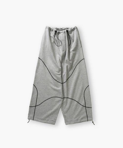 Aphlotus（アプロタス）の「バイカラー シンメトリーステッチデザイン 裏毛 スウェットパンツ（スウェットパンツ・メンズ・ブラック/アッシュグレー・LARGE/SMALL/MEDIUM）」の12枚目の写真