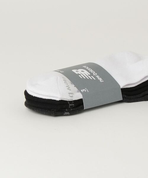 NEW BALANCE（ニューバランス）の「ミッドレングス3Pソックス ワッペン（ソックス/靴下・メンズ・その他/ブラック・MEDIUM/LARGE/X-LARGE）」の5枚目の写真