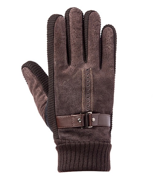 DAY CLOSET(デイ クローゼット)の「【タッチパネル対応】紳士用/メンズ/裏起毛の豚革グローブ/手袋(手袋・メンズ・ブラック/ブラウン・ONE SIZE)」の6枚目の写真