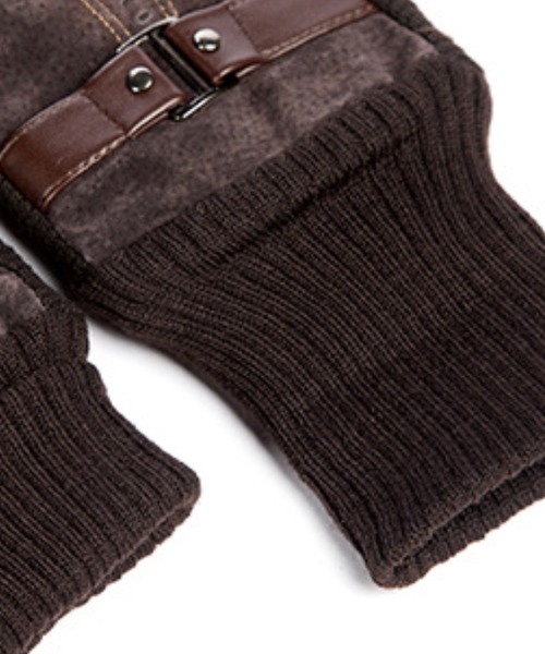 DAY CLOSET(デイ クローゼット)の「【タッチパネル対応】紳士用/メンズ/裏起毛の豚革グローブ/手袋(手袋・メンズ・ブラック/ブラウン・ONE SIZE)」の12枚目の写真
