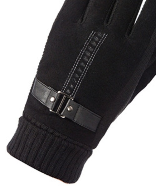 DAY CLOSET(デイ クローゼット)の「【タッチパネル対応】紳士用/メンズ/裏起毛の豚革グローブ/手袋(手袋・メンズ・ブラック/ブラウン・ONE SIZE)」の13枚目の写真