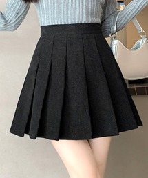 コーデュロイプリーツミニスカート