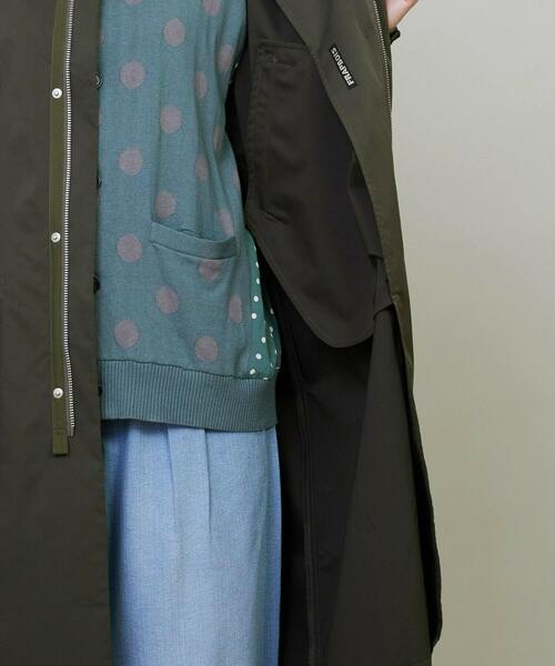 FRAPBOIS（フラボア）の「ストツイル コート（モッズコート・レディース・カーキ/ネイビー・2/1）」の20枚目の写真