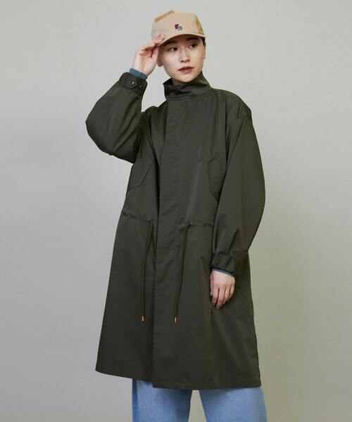 FRAPBOIS（フラボア）の「ストツイル コート（モッズコート・レディース・カーキ/ネイビー・2/1）」の3枚目の写真