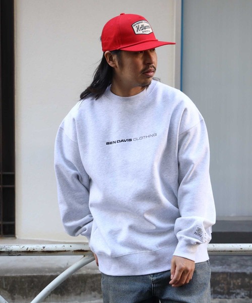 Right-on(ライトオン)の「BEN DAVIS(ベンデイビス)【メンズ】バックプリントスウェット(スウェット・メンズ・ダークグレー/ホワイト・M/L/XL)」の6枚目の写真