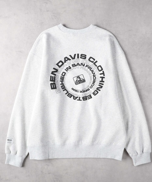 Right-on(ライトオン)の「BEN DAVIS(ベンデイビス)【メンズ】バックプリントスウェット(スウェット・メンズ・ダークグレー/ホワイト・M/L/XL)」の12枚目の写真