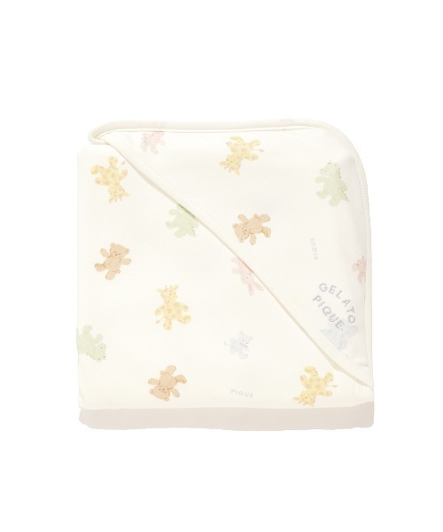 gelato pique（ジェラートピケ）の「【BABY】ぬいぐるみ柄ブランケット（おくるみ・キッズ・オフホワイト・FREE）」の10枚目の写真