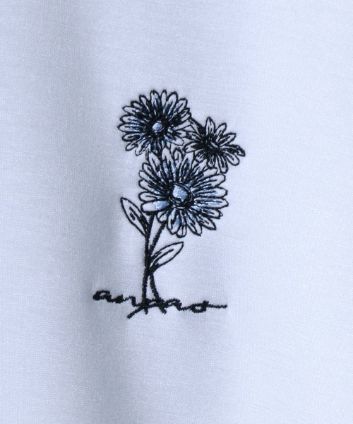 ANPAS(アンパス)の「ANPAS Flower Embroidery Oversized Shirt /別注 花柄 ワンポイント刺繍 オーバーサイズ ポンチ長袖Tシャツ ロンT スウェット トップス トレーナー メンズ レディース(Tシャツ/カットソー・メンズ・ブラック/グレー系その他/グレー/ブラック系その他/ホワイト/ホワイト系その他/ホワイト系その他2/ブラック系その他2/グレー系その他2・M/L)」の17枚目の写真