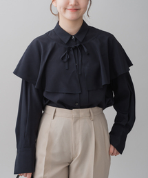 IENA | ＆NAVY ペプラムブラウス(シャツ/ブラウス)