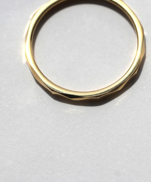 abaskdesign(アバスクデザイン)の「金属アレルギー対応 ダイヤカットリング(リング・レディース・ゴールド・17号/14号/11号)」の7枚目の写真