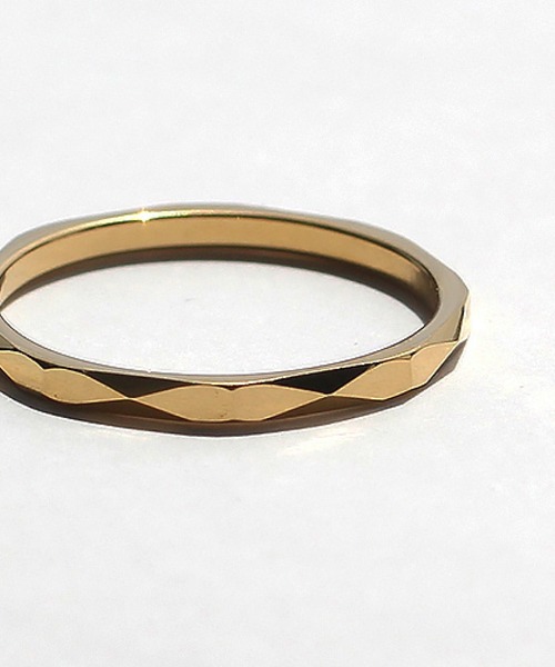 abaskdesign(アバスクデザイン)の「金属アレルギー対応 ダイヤカットリング(リング・レディース・ゴールド・17号/14号/11号)」の8枚目の写真
