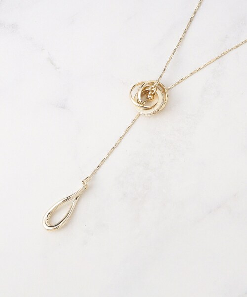 SHOO・LA・RUE（シューラルー）の「【2WAY】キラキラスリーミニリングネックレス（ネックレス・レディース・シルバー/ピンクゴールド/ゴールド/シルバー系その他・00）」の3枚目の写真