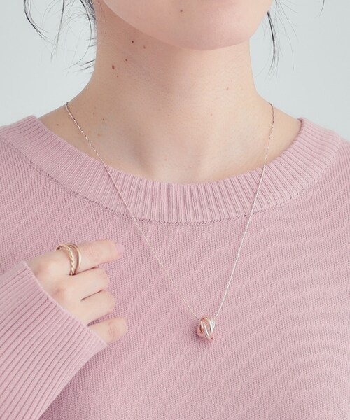 SHOO・LA・RUE（シューラルー）の「【2WAY】キラキラスリーミニリングネックレス（ネックレス・レディース・シルバー/ピンクゴールド/ゴールド/シルバー系その他・00）」の13枚目の写真